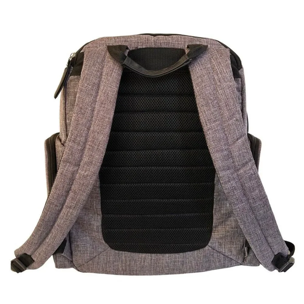 Diaper Bag Back‎ Pack BB Gear Adjustable Shoulder Straps & Handle Unisex Gray